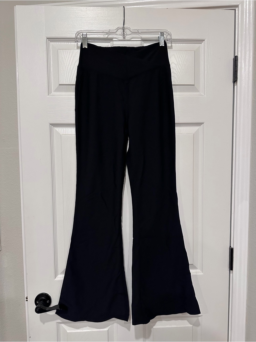 Halara Crossover Ribbed Flare Yoga Pants
